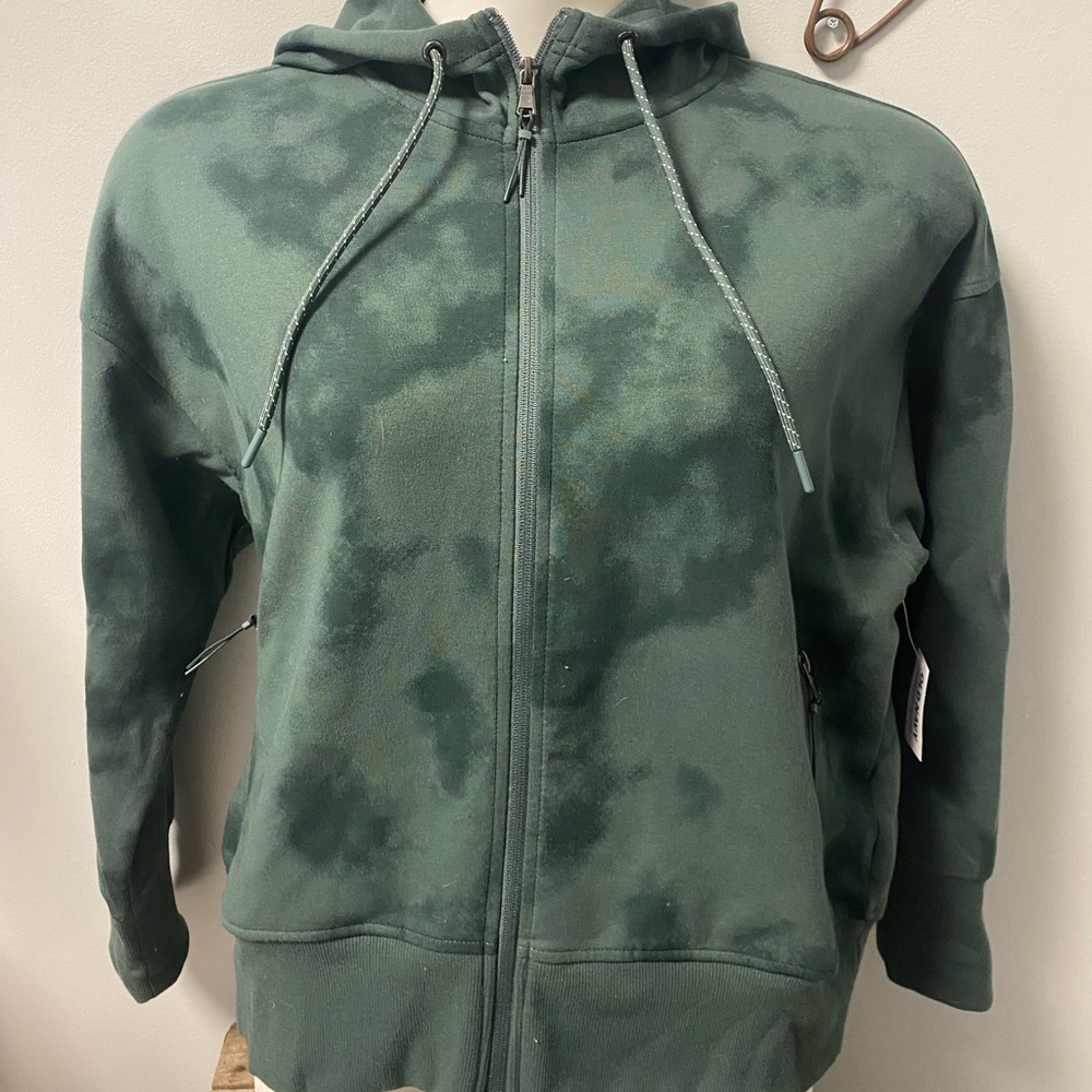 Old Navy active Army green full zip sweatshirt NWT size Large